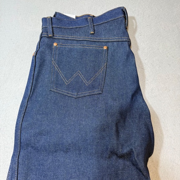 Wrangler Mens Cowboy Cut Original Fit Jeans 13MWZ 36x34 Dark Wash Cotton NEW - Picture 4 of 10